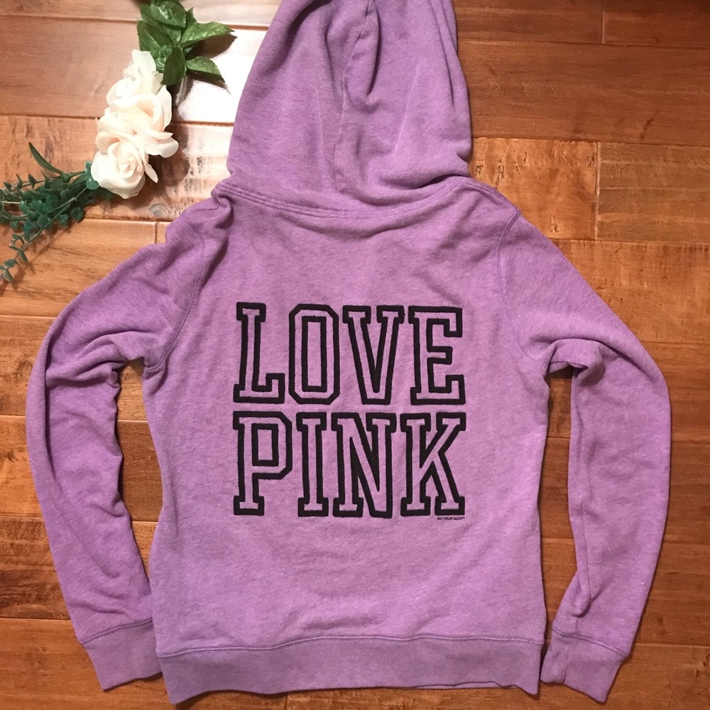 Purple quarter-zip jacket with a hood!